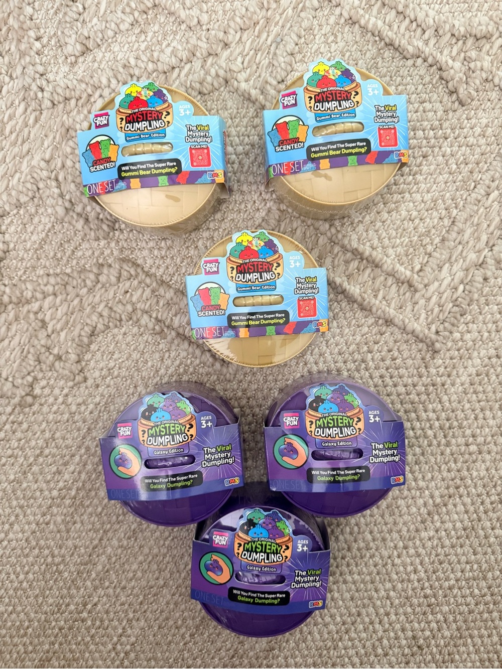 RMS Mystery Dumpling 3 Gummi Bear Edition Candy Scented 3 Galaxy Dumplings